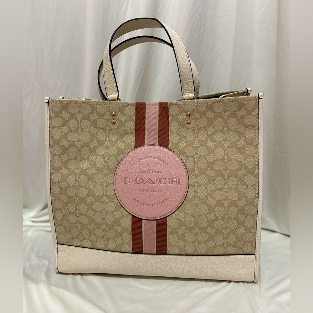 Coach Signature Stripe Tote